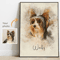 Personalized Watercolor Pet, Memorial Gift Dog Custom Pet Portrait from Photo - 5.jpg
