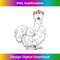 MV-20231127-7251_Silkie Chicken with Floral Headband Farm Animal Tank Top 3093.jpg