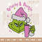 Retro Pink Christmas Embroidery Machine Design.jpg