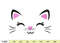 Cute Cat face embroidery design, Animal Embroidery Design, Machine Embroidery Design, 5 Sizes.jpg