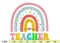 Teacher Rainbow Embroidery Design, Teacher Embroidery Design, Machine  Embroidery, Instant  Download, 5 Sizes.jpg