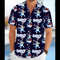 Bluey Firework 4th Of July Patriotic American Flags Aloha Hawaiian Beach Summer Graphic Prints Button Up Shirt.jpg