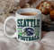 Seattle Football Vintage Style Mug, Seattle Football Coffee Mug, Seattle Tea Cup, Retro Seattle Football Mug, Gift for Fans.jpg