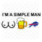 I Am A Simple Man Buffalo Bills Svg, Sport Svg,.png