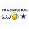 I Am A Simple Man Dallas Cowboys Svg, Sport Svg,.png