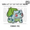 Bulbasaur Embroidery Design File, Pokemon Anime Embroidery Design, Machine Enbroidery Anime Pes Design Brother.png