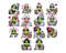 Boujee Grinch Girl Kiss Png Bundle, Colorful Boujee Png Bundle, Christmas Trending 2023 Png, Digital Download.jpg