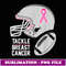 Tackle Breast Cancer Football Breast Cancer Awareness - Artistic Sublimation Digital File