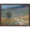 This natural landscape painting depicting a path on a hill can be hung in any room, whether residential or office.