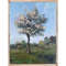 A White tree in Park art symbolizes a new life. This spring landscape painting is suitable for both a study and a bedroom.