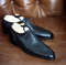 Men's Handmade Black  Leather Lace Up Dress Shoes.jpg