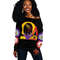 Omega Psi Phi Delta Sigma Theta Black Offshoulder, African Women Off Shoulder For Women