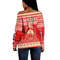 (Custom) Delta Sigma Theta African Pattern Christmas Off Shoulder Sweaters, African Women Off Shoulder For Women