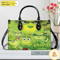 Personalized The Grinch Wallpaper Handbag, The Grinch Handbag, Grinch Leatherr Handbag.jpg