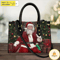 Santa Claus Christmas Women 3D Handbags, Merry Christmas Bag, Christmas Leather Bag 1.jpg