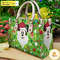 Santa Claus Mickey Christmas Handbag, Mickey Leather Handbag, Custom Mickey Women Leather Bag.jpg