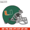 Miami Hurricanes Helmet embroidery design, NCAA embroidery, Embroidery design, Logo sport embroidery, Sport embroidery..jpg