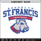 St. Francis Brooklyn Logo embroidery design, NCAA embroidery, Sport embroidery, logo sport embroidery, Embroidery design.jpg