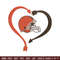 Heart Cleveland Browns embroidery design, Browns embroidery, NFL embroidery, sport embroidery, embroidery design..jpg