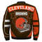 Cleveland Browns Bomber Jackets Football Custom Name, Cleveland Browns NFL Bomber Jackets, NFL Bomber Jackets