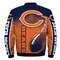 Chicago Bears Helmet Bomber Jackets Custom Name, Chicago Bears NFL Bomber Jackets, NFL Bomber Jackets