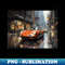 UU-37078_Rainy City Streets with Classic Red Sports Car Canvas Print 4171.jpg