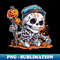 TD-7441_Bone Chilling Season - Cute Skeleton with Pumpkin Halloween T-Shirt 2078.jpg