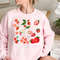 Strawberry Sweatshirt, Screen Print Hoodie, Graphic Tee, Foodie Clothing Gift 1.jpg