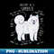 Samoyed Dog Anatomy - Signature Sublimation PNG File