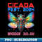 Entomology Cicada Cicada Fest 2024 Broods Xix Xiii - High-Resolution PNG Sublimation File