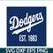 MLB011223131-Dodger EST 1883 Flag SVG, Major League Baseball SVG, MLB Lovers SVG MLB011223131.png