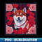 TG-18685_Dogs akita inu and flowers dog style vector red version akita-inu hachi 3784.jpg