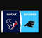 Houston Texans and Carolina Panthers Divided Flag 3x5ft.png