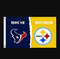 Houston Texans and Pittsburgh Steelers Divided Flag 3x5ft.png