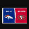 Denver Broncos and San Francisco 49ers Divided Flag 3x5ft.png