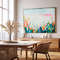 Modern abstract print , large wall art, Multicolor and colorful wall art, Joyful floral landscape abstract painting.jpg