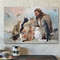 Jesus God Landscape Canvas Prints - God Wall Art - God Surrounded By Cats1.jpg