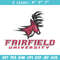 Fairfield University logo embroidery design, NCAA embroidery, Sport embroidery,logo sport embroidery, Embroidery design.jpg