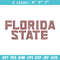 Florida State logo embroidery design, NCAA embroidery, Embroidery design, Logo sport embroidery, Sport embroidery.jpg
