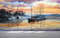 Abstract Sea Landscape Wallpaper , Sea Landscape Paper Art, Sunset Landscape Mural, Modern Wall Print, 3D Wall Mural, Gift For The Home,.jpg