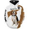 Love Beagle Hunting Dog Hoodie 3D, Personalized All Over Print Hoodie 3D