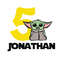 5 Jonathan Birthday Baby Yoda Star War -5th Birthday SVG.jpg