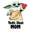 Yoda With Heart Best Mom SVG - Mother Birthday And Mother's Day.png