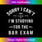 NO-20240121-18702_Womens Sorry, I Can't Studying For The Bar Exam Law School Student V-Neck 4371.jpg