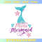 Mini Mermaid Svg, Mermaid Birthday Svg, Mermaid Tail Svg.jpg