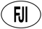 FJI Fiji Country Code Oval Sticker Self Adhesive Vinyl Fijian euro - C1432.png