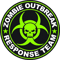 Green Zombie Outbreak Response Team Sticker Self Adhesive Vinyl hunting united states - C024.png