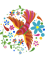 Kayak Water Floral Bird Otomi Mexican Embroidery Style Mexicano Mexicana 1.png