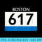 Retro 617 Area Code Boston Massachusetts Running Bib Stencil - Unique Sublimation PNG Download - Limited Edition And Exclusive Designs