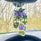 Crochet Monstera Car Plant Hanger with Purple Flowers - Plant Hanging Car Decoration 3.jpg